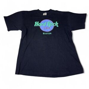 Hard Rock Cafe Boston Graphic T Shirt Mens XL Made in USA